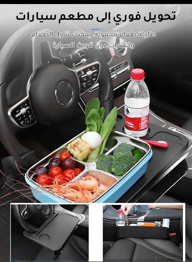 Multi-functional Steering Wheel Dining Table & Seat Storage Box — 2-in-1 Product - Image 2